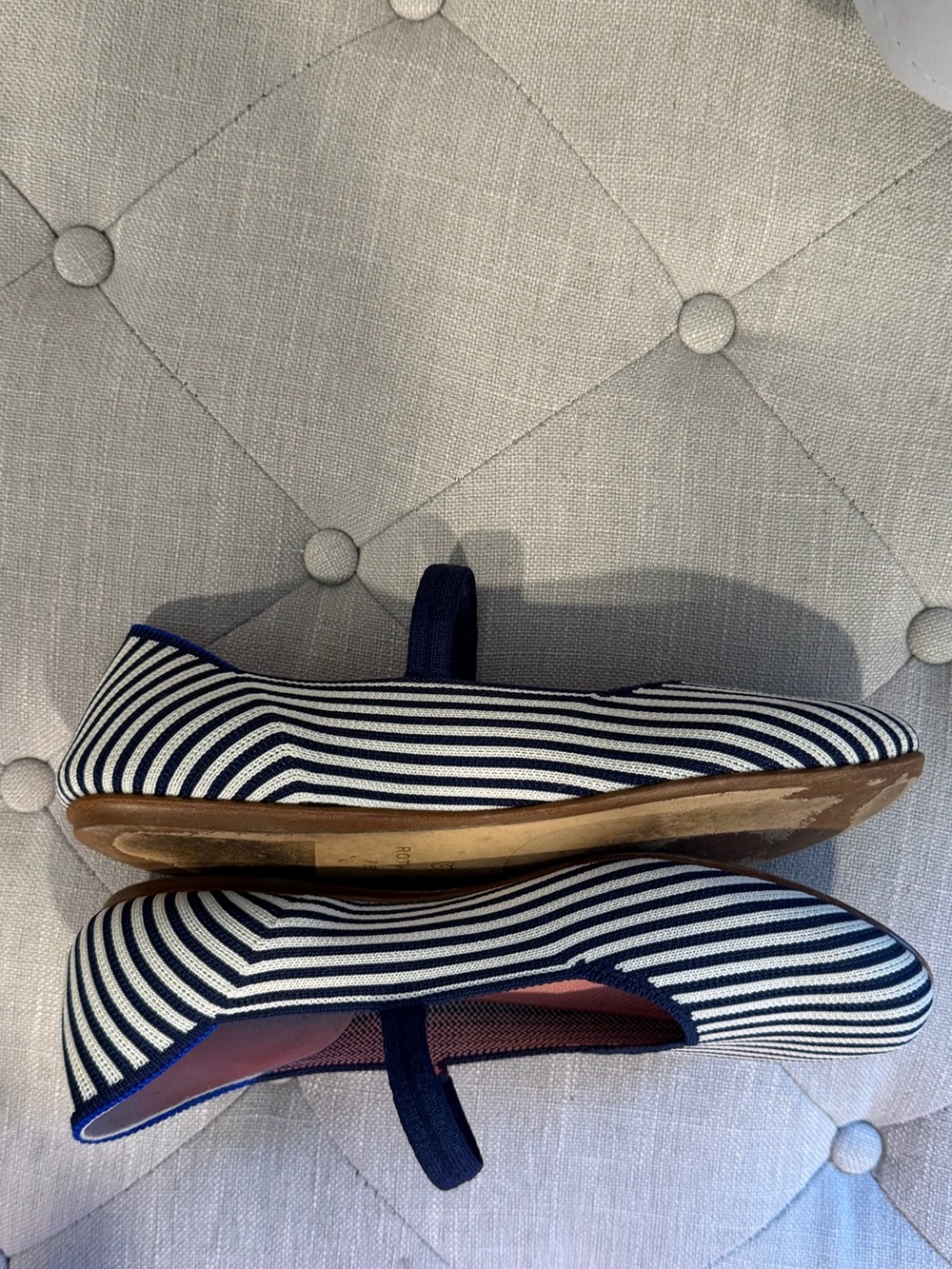 Rothy’s Navy Striped Mary Jane Flats - Picture 2 of 3